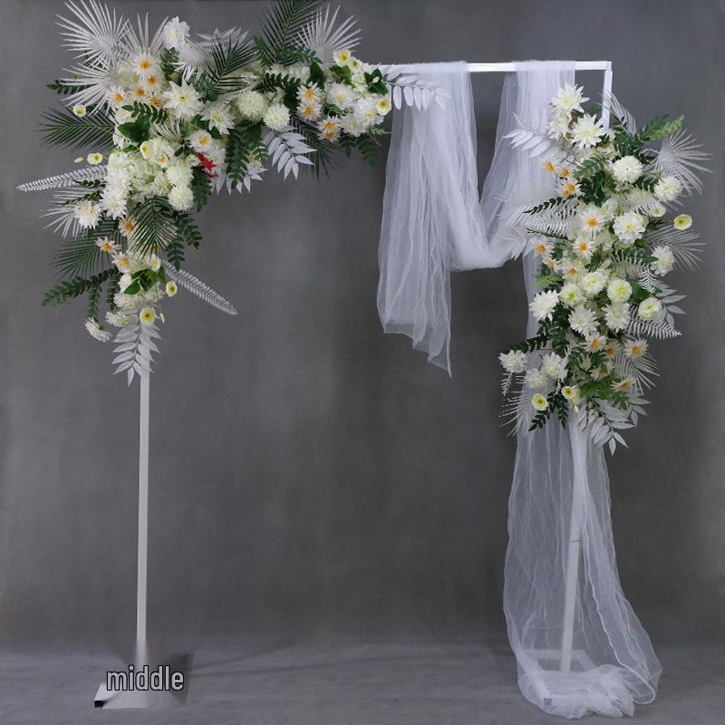 Autumn Mori Style Wedding Photo Booth Wrought Iron Arch Decoration