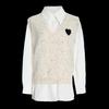 Women's Commuter Shirt & Vest Two-piece Set