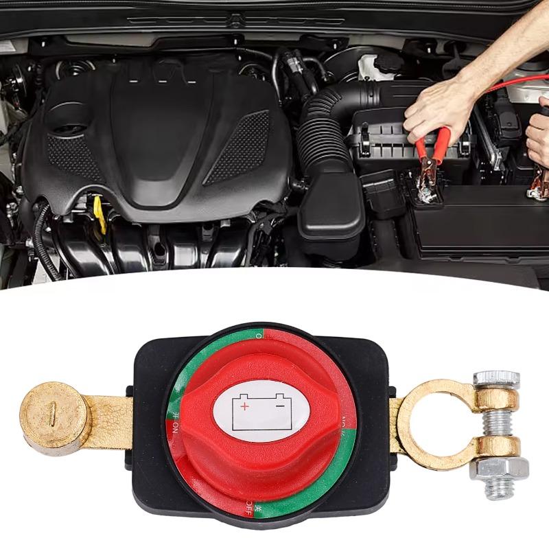 Car Battery Positive Pole Disconnect Universal Switch Corrosion-Resistant for Sedans SUVs Commercial Vehicles 12V-48V Accessorie