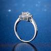 Bague Ringen Trendy Sterling Silver S925 Wedding Ring 1ct 2ct D-COLOR Moissanite Jewelry For Women GRA Certificate Resizable Size