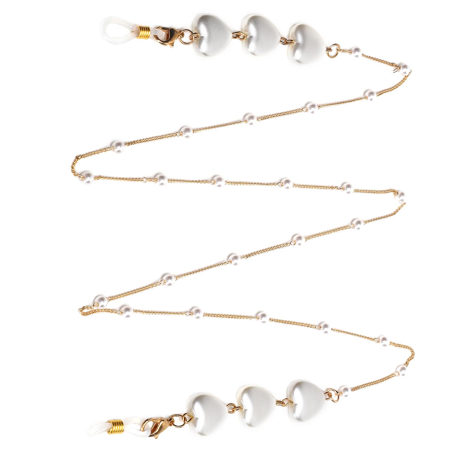 

Heart Shaped Decoration Face Cover Chain Metal Exquisite Glasses Chain Lanyard