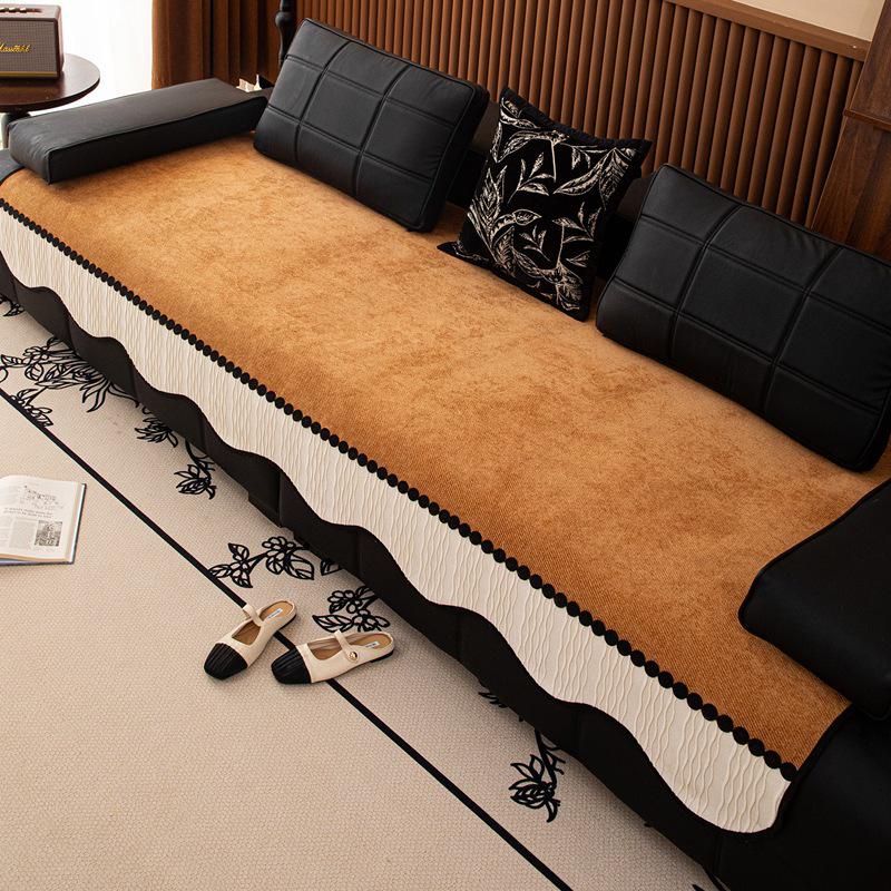 All-Season Non-Slip Leather Sofa Cushion Set