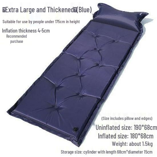 Self-Inflating Outdoor Camping Mat - Connectable Sleeping Pad for Single or Double Tents