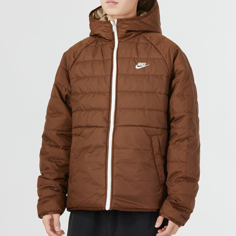 Nike Reversible Hooded Warm Cotton Jacket Men Jacket Khaki DH2784-247