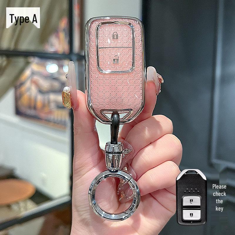 Compatible Key Cases for CRV, Civic, Accord, XRV, Vezel, Crown Road, Breeze, and Stylish Lingpai.