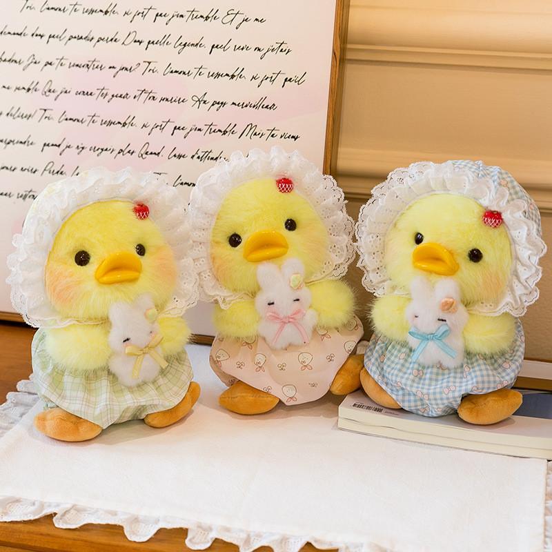 Plush Toy Duck With Dress For Children Kids Baby Soft Animal Doll Gift