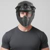 Maschera Airsoft con Occhiali Protezione Integrale Casco Protettivo per Paintball Festa Cosplay