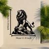 Metal Lion Wall Art, Roaring Jungle King Decor, Powerful Wildlife Metal Wall Sculpture, Animal Home Decoration