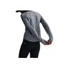 Nike Solid Color Stand Collar Half Zip Long Sleeve Fitness Top Women tops Gray HQ0499-084