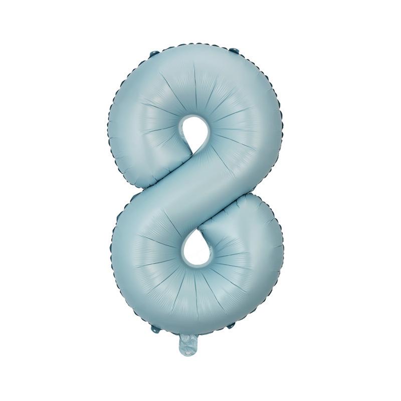32" Medium Number Aluminum Foil Balloon for Children's Birthday Party Decorations