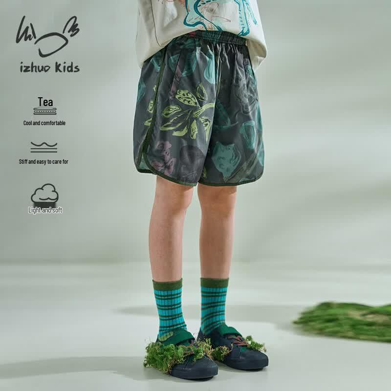 

Xiaorizhe Kids Three-Eyed Rabbit Print Breathable Shorts 120 cm
