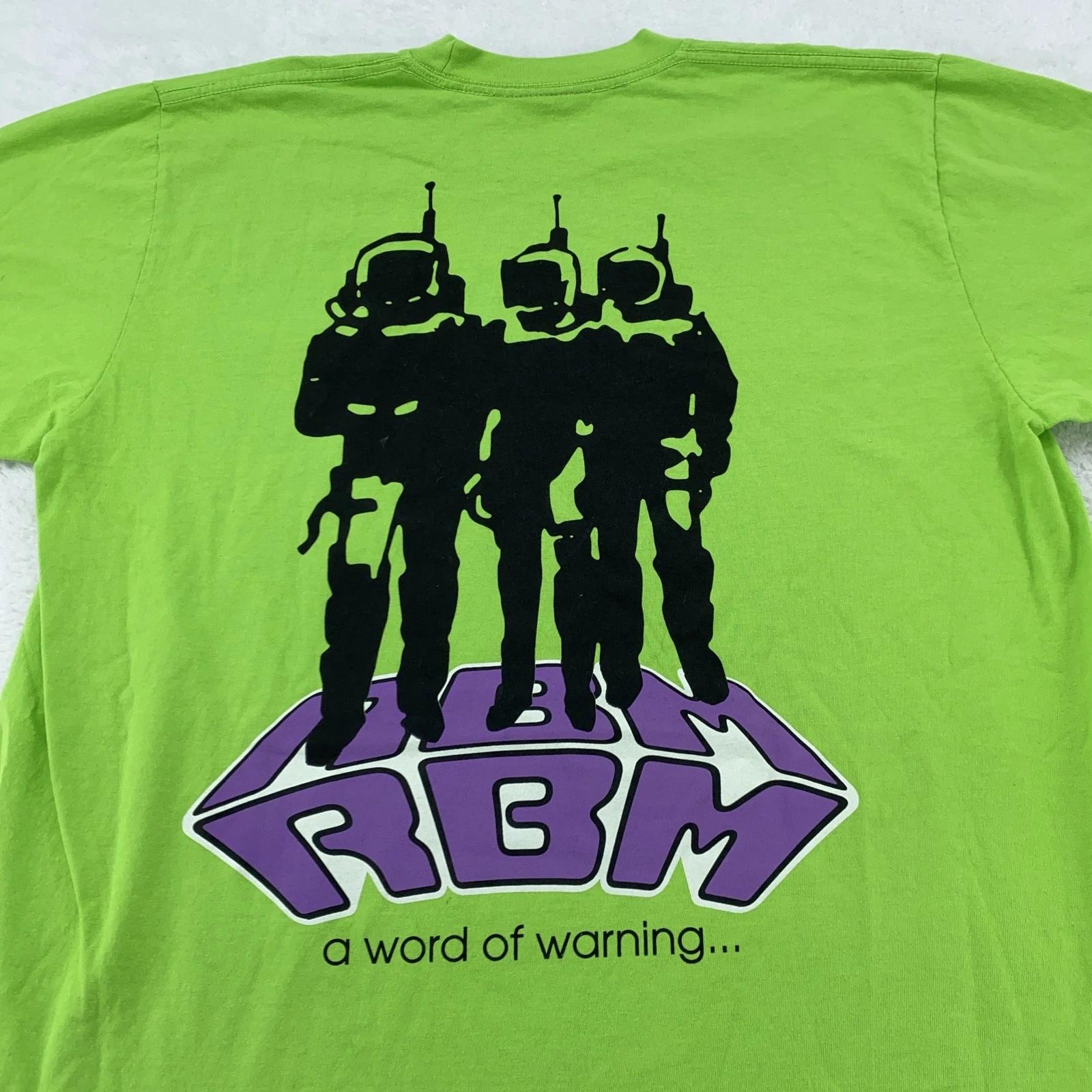 

Real Bad Man Shirt Mens Large A Word Of Warning Graphic Tee Made in USA 4XL