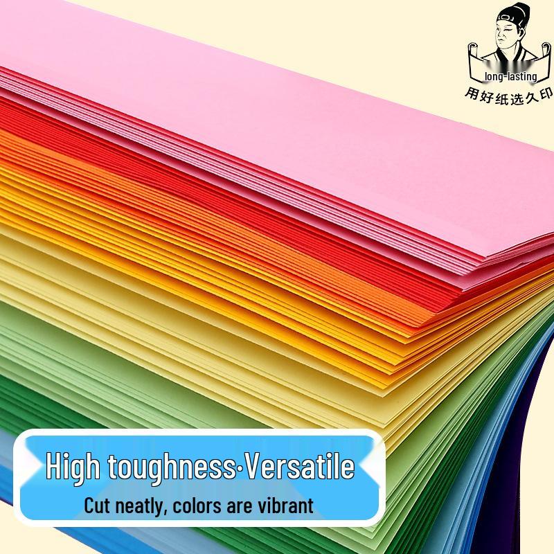 Colored Craft and Drawing Paper for Children - A6 Size, Ideal for Kindergarten Projects and DIY Art