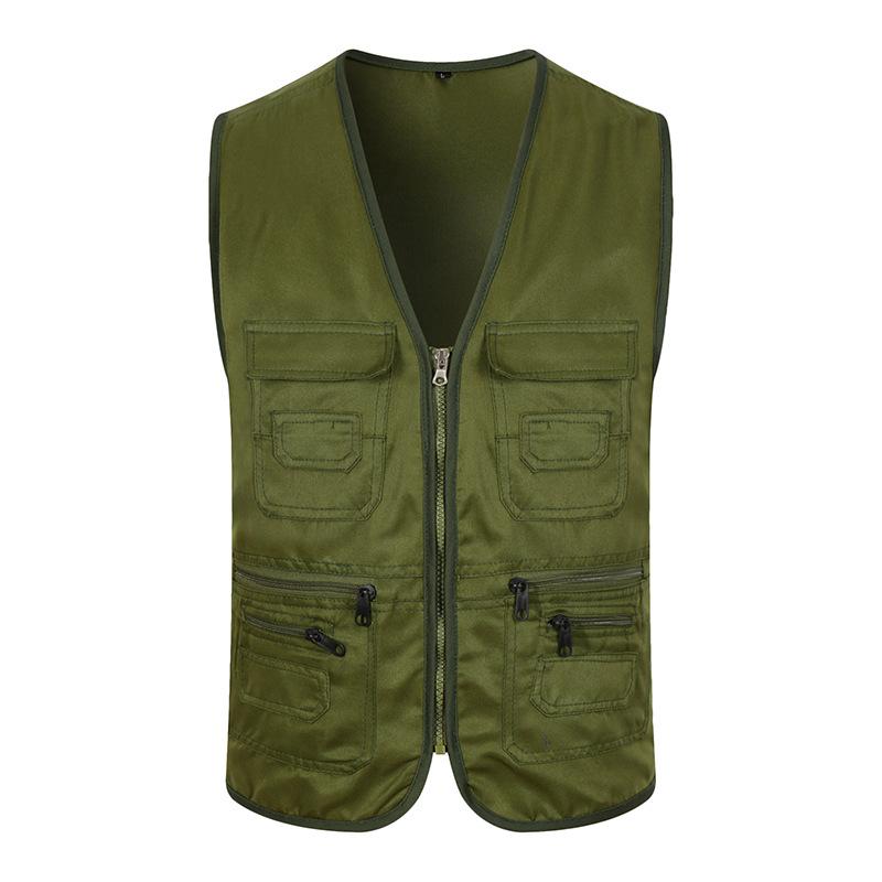 Outdoor Fishing Vest Multi-pocket Vest Men's Volunteer Volunteer Advertising Small Reporter Photography Overalls Vest