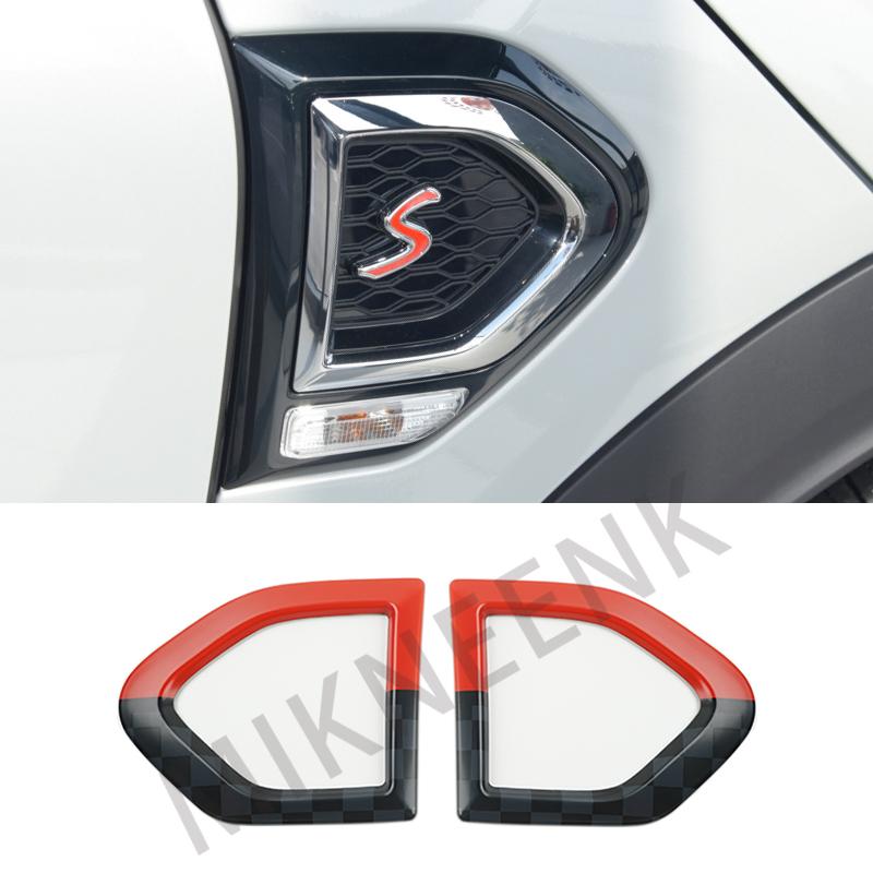 BGB1 For MINI Cooper S SD Countryman F60 Car Fender Turn Signal Exterior Light Covers Sticker Auto Accessories