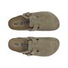 Birkenstock Boston Soft Footbed Suede Narrow Fit Taupe Unisex Sneakers Tan 0560773
