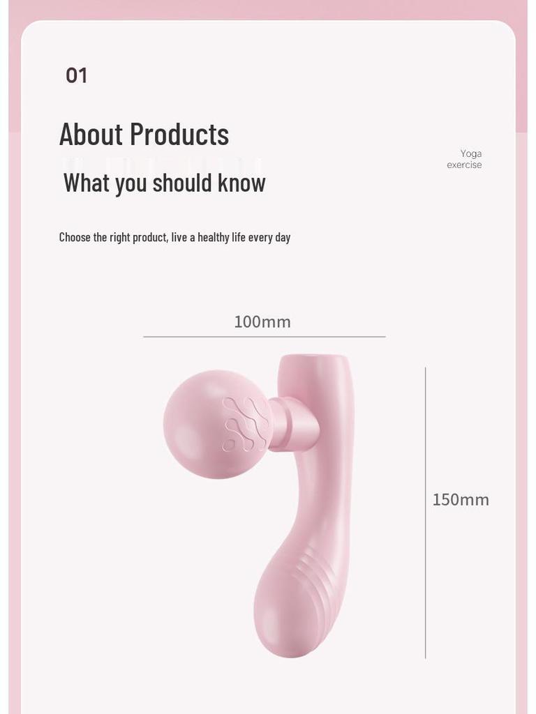 Kompakte Faszienpistole mit zwei Köpfen für zu Hause, Elektrisches Muskelmassagegerät, Multifunktionales Entspannungswerkzeug