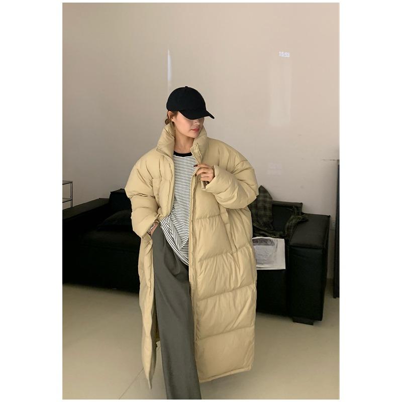 Winter Women's Down Jackets Baggy Thickening Warm Long Money Hooded Korean Fashion Boutique Clothes Bubble Cotton Padded Coats