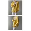 Korean Spring and Autumn Sweater Women's Wear Loose Western Style Lazy Style Solid Color Knitted Cardigan Coat