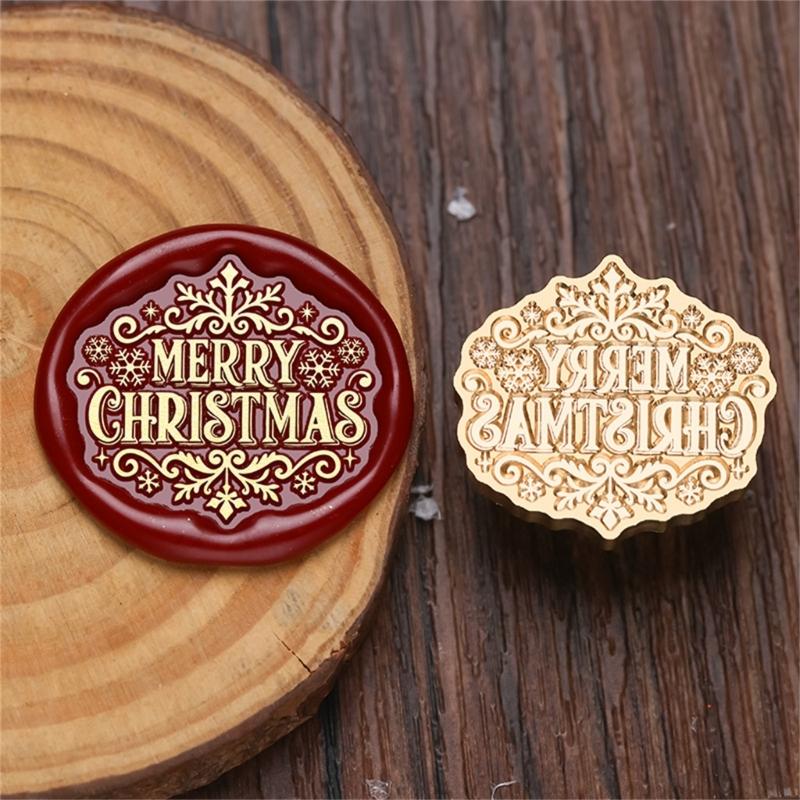 Christmas Seal Stamp Head Replacement, Embossed Seal Stamp Head for Seal Envelope, Invitations Scrapbooking Decoration
