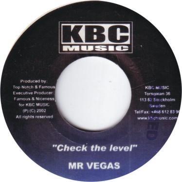 

7inch Record MR. VEGAS - Check The Level NONE KBC Music 2002 Sweden Reggae, Ska & Dub Used