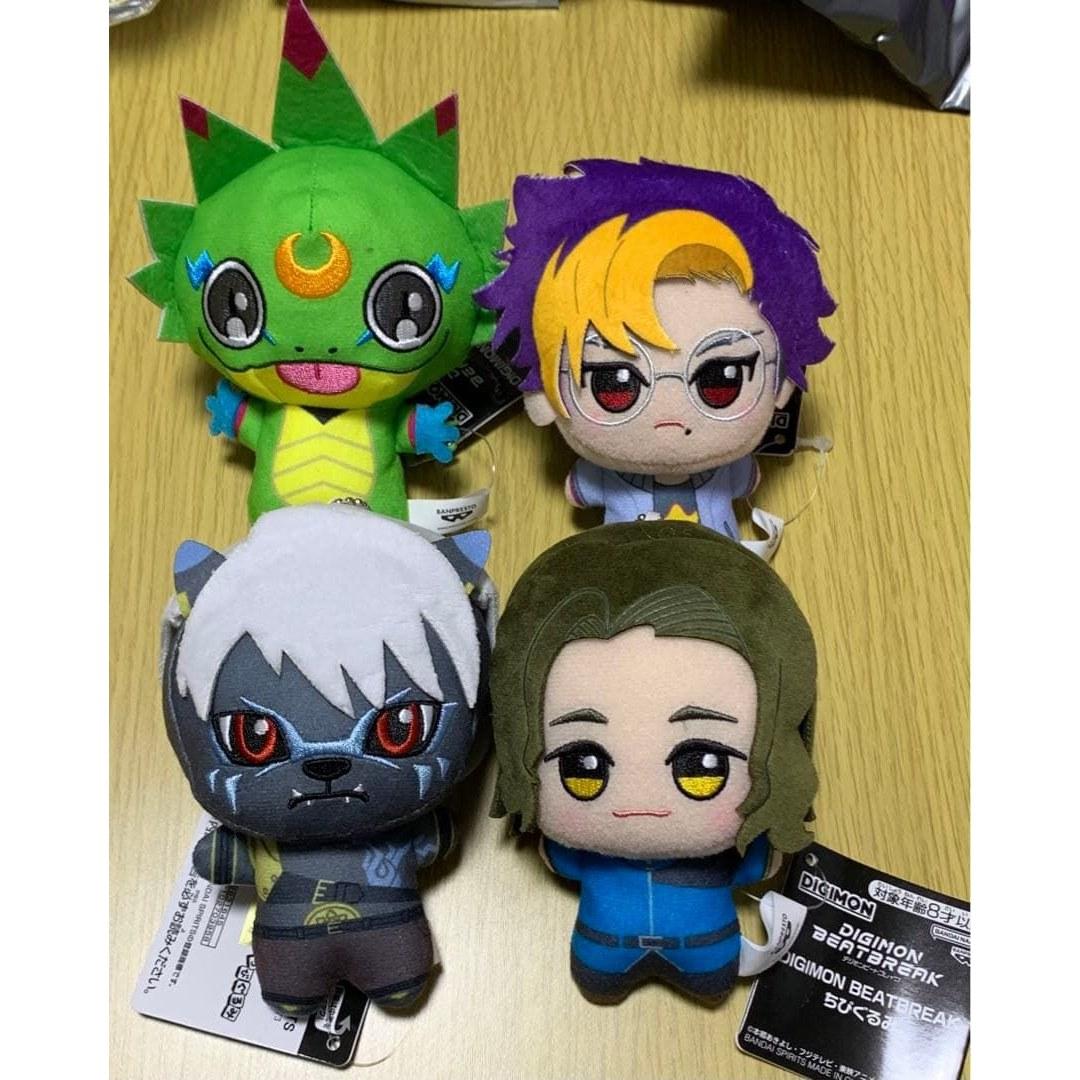 Digimon Beat Break Chibi Plush Set 4 Types