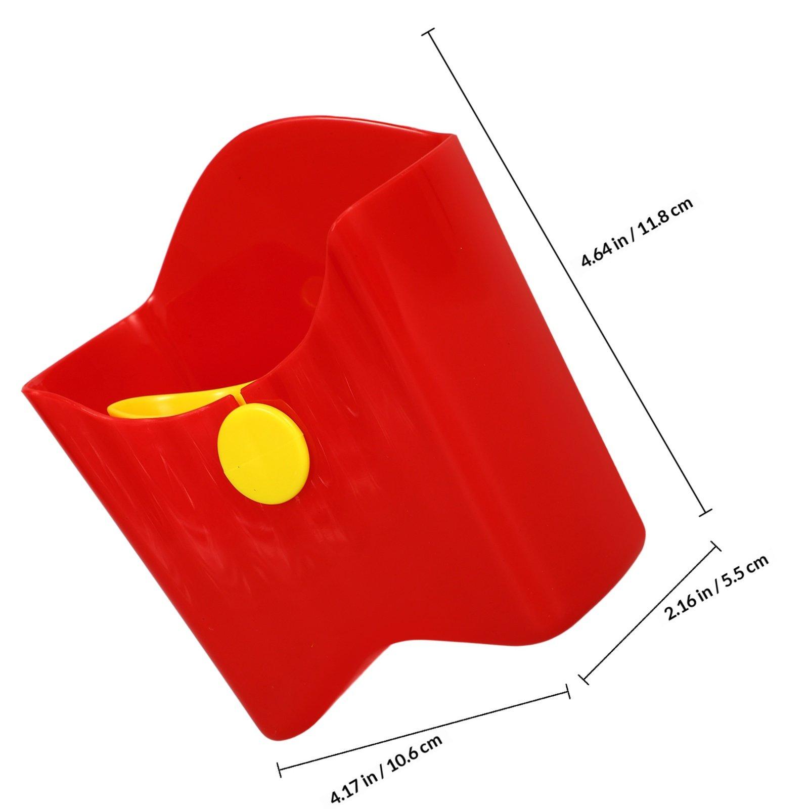 Portable Lightweight Reusable Snack Storage Box Plastic Salad Cup Multipurpose French Fry Holder French Fry Cup