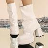Women'S Autumn And Winter New Square Toe Fashionable And Comfortable Fashion Boots Short Tube Round Toe Women'S Boots