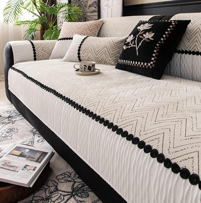 Four Seasons Universal Sofa Cushion, Simple Modern Non-slip Sofa Cushion, Washable Furniture Protector Cover, Pet Friendly Sofa Cover