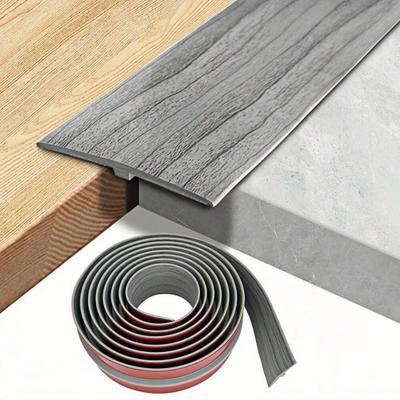 1PC 1m/39.37inch Self-adhesive T-shaped Floor Transition Strip, Self-adhesive Vinyl Transition Strip, Easy To Install, Suitable
