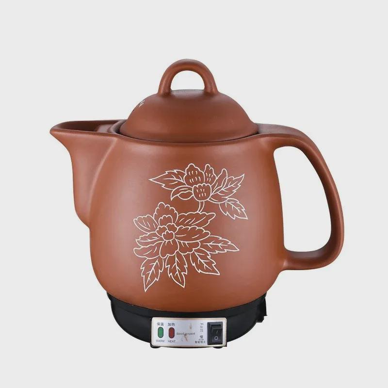 Fully Automatic Electric Chinese Medicine Decoction Pot - Purple Sand Casserole Frying Pan for Home Use