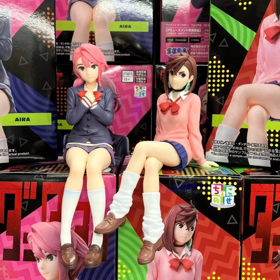 Anime Ayase Momo figure Shiratori Okarun Action Figure Shiratori figurine sitting pose statue Car decoration doll toys Fans Gift