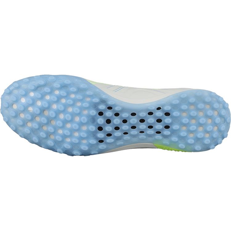 Li Ning TF Turf Artificial Turf Abrasion Resistant Slip Resistant Soccer Shoes Unisex White Blue YSTV0017