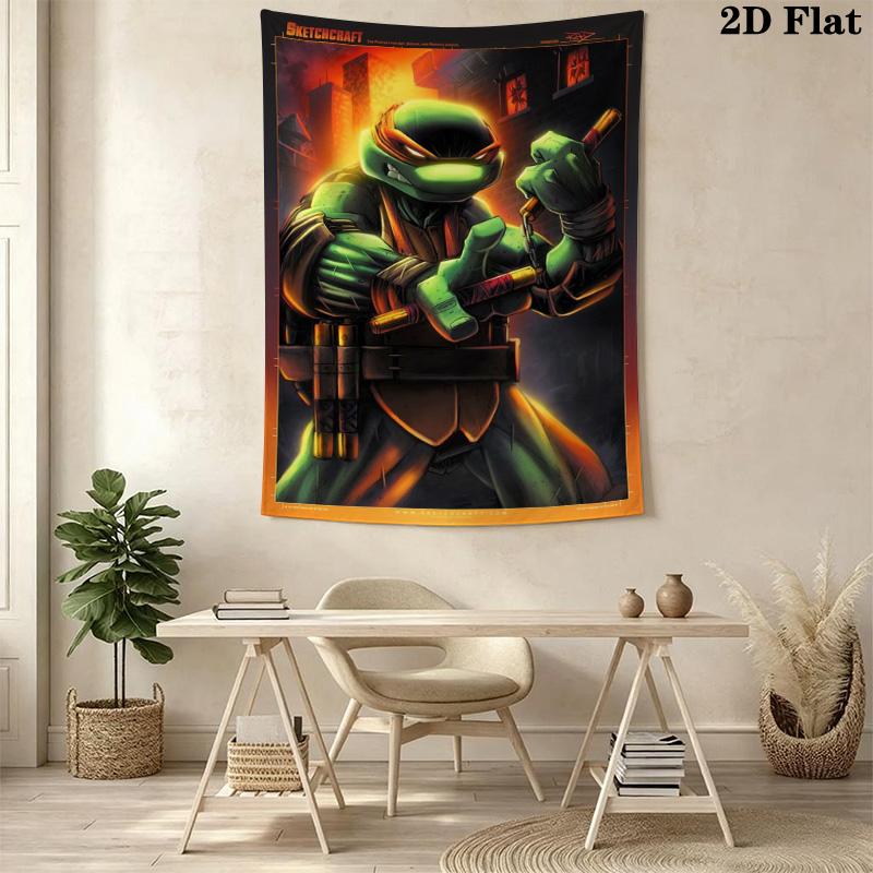 Mutant Turtles Urban Warriors Tapestry Fashion Print Background Cloth Wall Decoration Background Wall Hanging Cloth Home Decor
