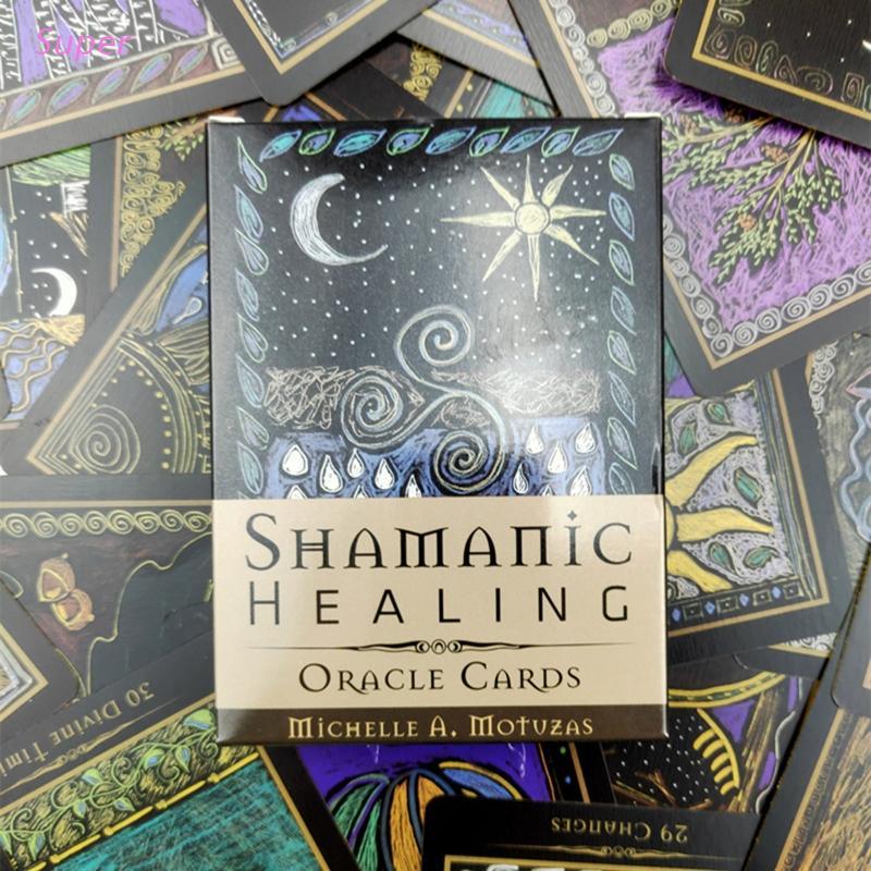 Super Shamanic Healing Oracle Cards 44 karet Balíček Tarot Anglická verze Věštění desková hra