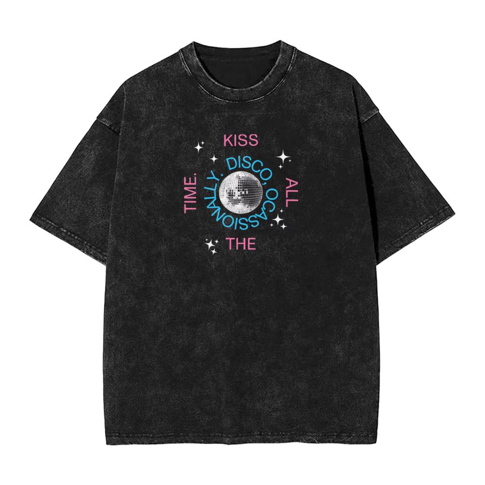 2026 Senaste H-Harry S-Styles Fläkt Herr Dam T-shirt Tvättad Vardaglig T-shirt Kortärmad Rundhalsad T-shirt Bomull Vuxenkläder Sommar