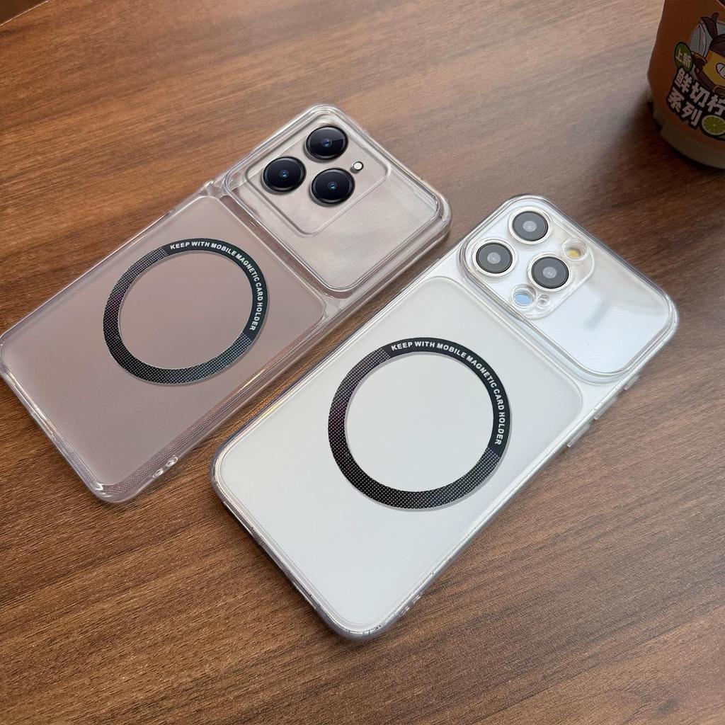 Case for realme 15T Wireless Charging Magnetic Ring Casing Anti-Fingerprint Matte Cover