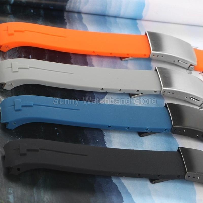 Waterproof Durable Silicone Watch Strap for Tissot 1853 T-Touch Series T013 T081 T091 Watch Accessories 20 21mm Black Blue