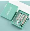 6-Piece Stainless Steel Anti-Splash Nail Clipper Set for Manicure and Pedicure