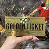 Hot Anime Wonka Charlie Chocolate Golden Ticket Anime Gold Voucher Brooch Pin Badges Metal Pins Bookmark Collection Holiday Gift