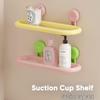 Punch-Free Bathroom Suction Shelf