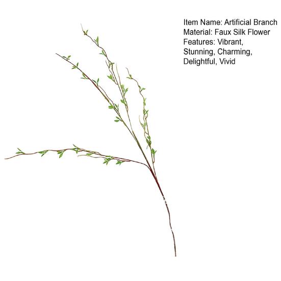 Yousheng Fake Green Leaves Stems Lifelike Simulated Leaves Branch Artificial Faux Greenery Branches for Vase Filler Home Office Wedding