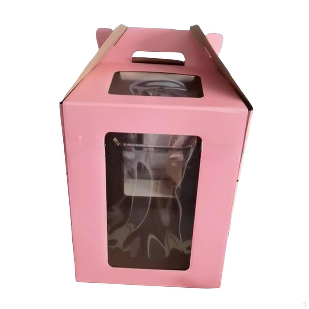 Tortenträger für den Transport von Etagentorten mit Sichtfenster