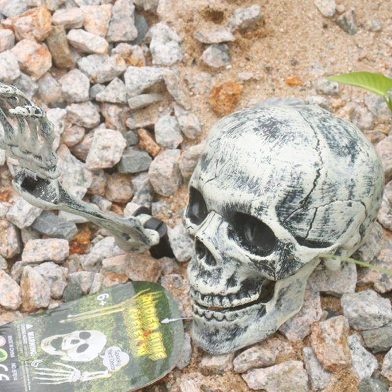 Gruseliger Halloween-Horror Lebendig Begraben Skelett Schädel Arme Für Garten Rasen Deko