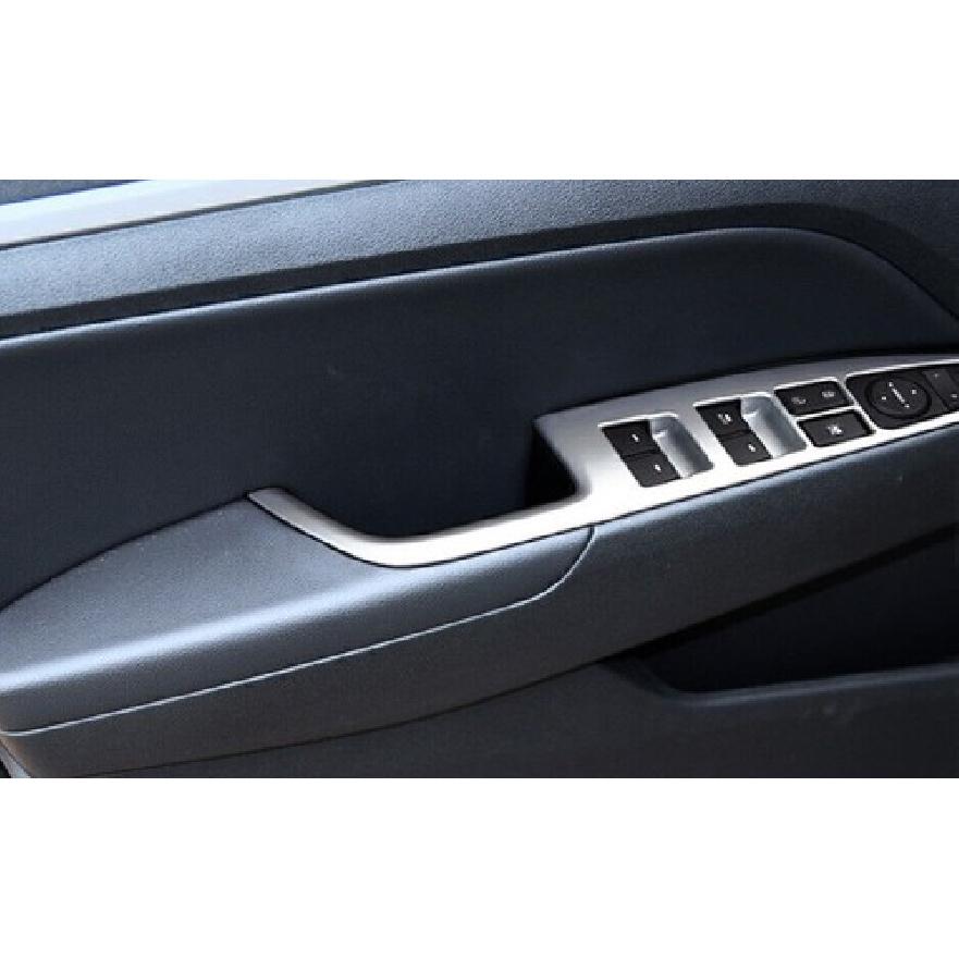 For Hyundai Elantra 2017-2020 Matte Silver Window Lift Lock Switch Panel Trim