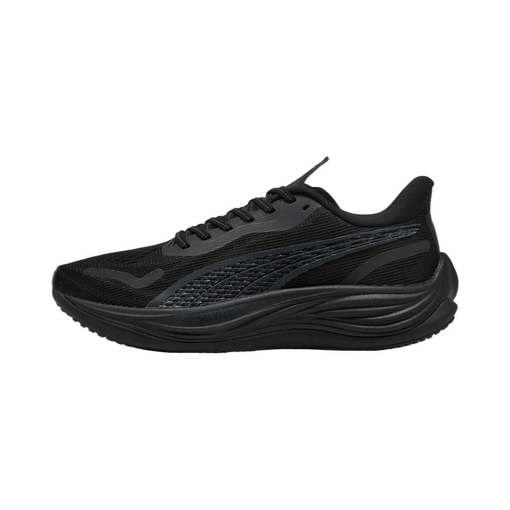 Puma Velocity Nitro 3 Black Flat Dark Grey Men Sneakers 377748-22