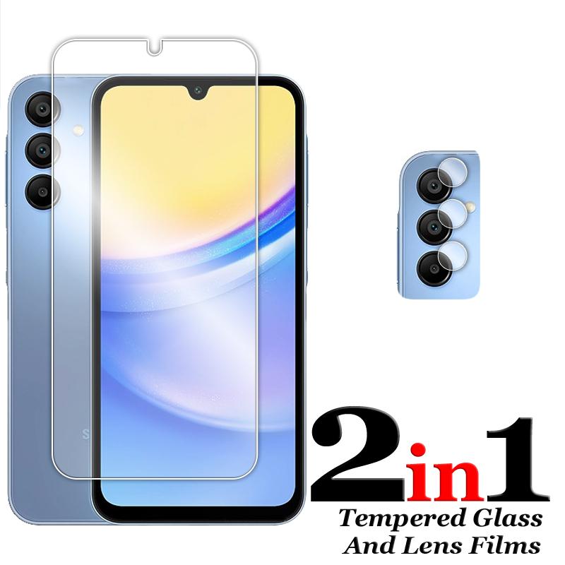 4in1 Soft Fiber Lens Film+9H Anti-Scratch Tempered Glass Flim For Samsung A57/37/27/17 A56/36/26/16 A55/35/25/15 Protection Flim