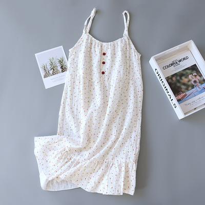 Summer Women's Sleeveless Camisole Nightgown, Comfortable Home Sleepwear