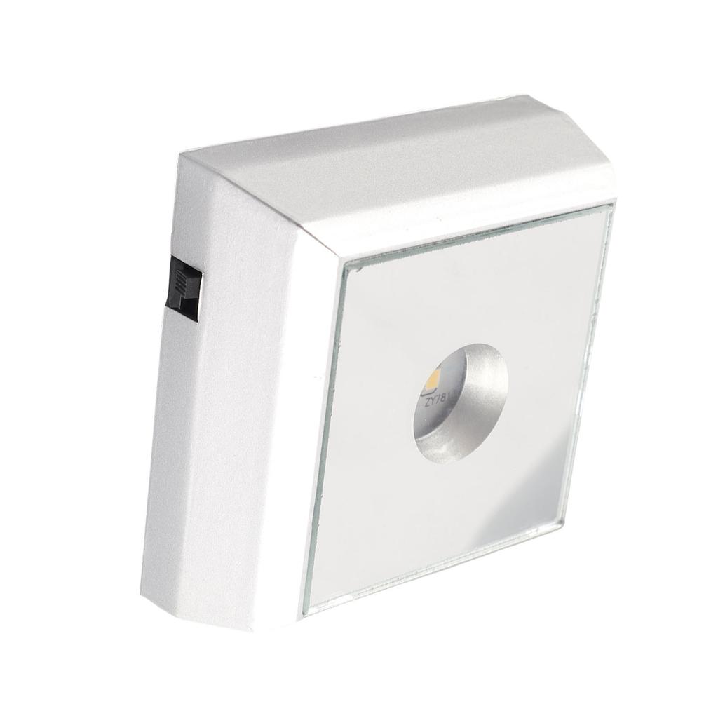 LED Lamp Base Stand Holder for Acrylic Statue Artware Display Silver