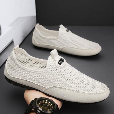 Summer Breathable Thin Mesh Hollow Mesh Shoes Mesh Sports Soft Sole Light Casual Shoes